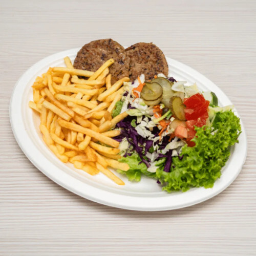 Hamburger Max XL Na Talerzu