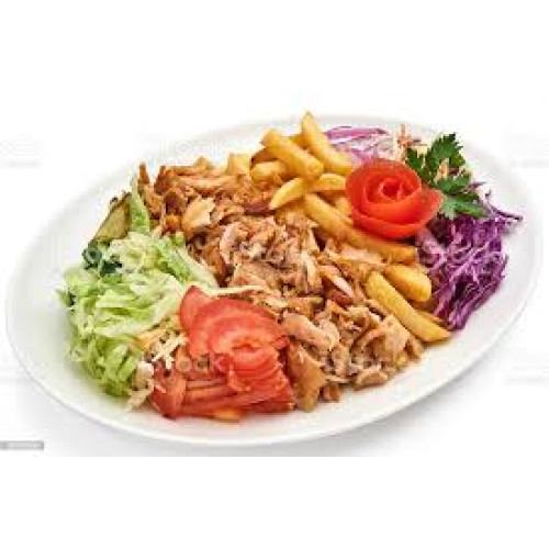 Kebab Z Frytkami Na Talerzu