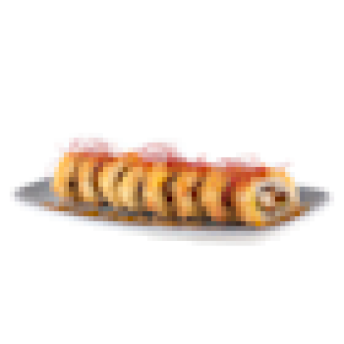 Chrupiące uramaki z kurczakiem i mango 8 szt.