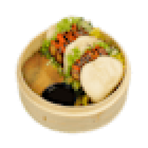 Sandwich gua bao z tempeh teriyaki vege (2 szt.)