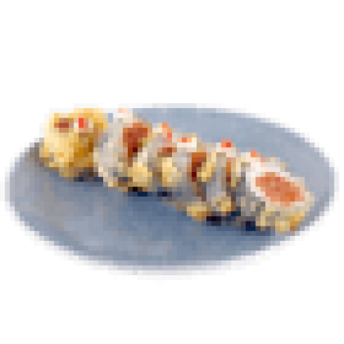 Futomaki w tempurze z tatarem z tuńczyka