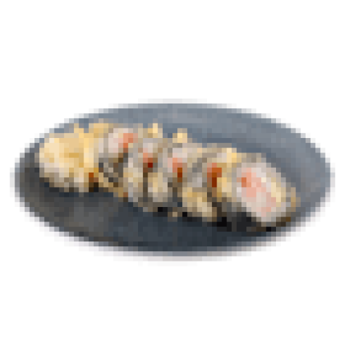 Futomaki w tempurze z łososiem i halibutem